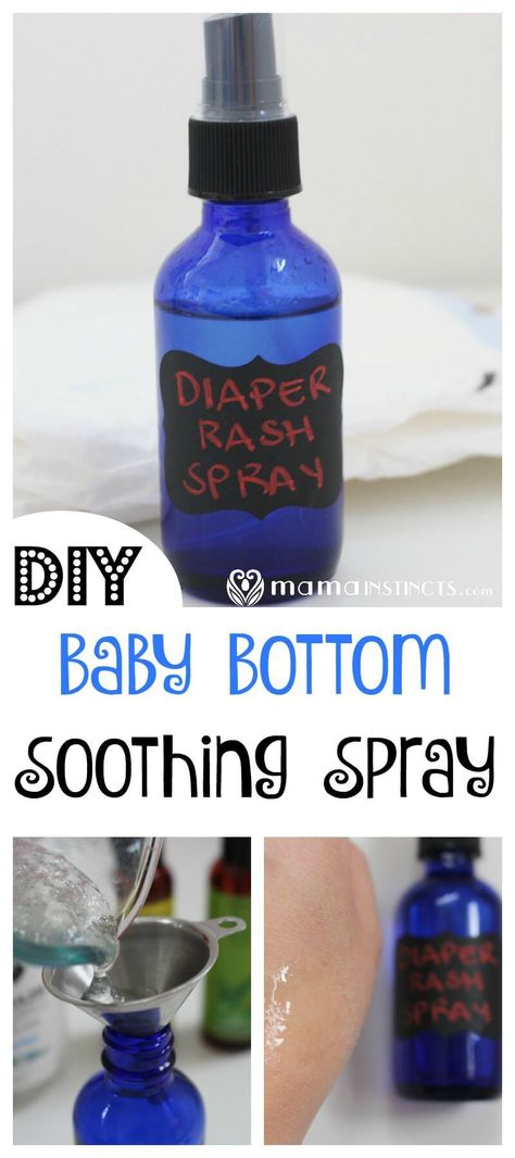 Soothe your baby's bottom with this easy DIY spray. This spray is a must-have for your diaper bag since it also soothes skin. All you need is 2 key ingredients: witch hazel and aloe vera. You can also use this spray for postpartum care. #DIY #baby #diaperrash #MamaInstinctsBlog Witch Hazel And Aloe Vera, Diaper Rash Remedy, Rash Cream, Diy Sprays, Baby Lotion, Baby Bottoms, Postpartum Care, Baby Must Haves, Baby Diy