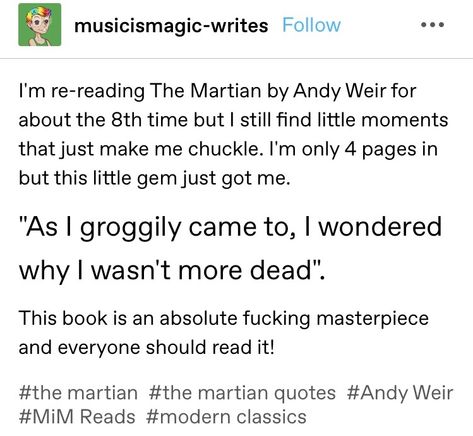 Martian Quotes, The Martian Quotes, The Martian Book, Potato Man, Andy Weir, Book Fanart, Space Books, Writing Things, The Final Frontier