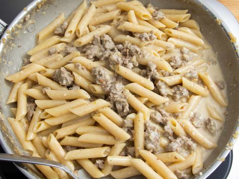 Creamy Pasta With Sausage, Homemade Pork Sausage, Pasta With Sausage, Sausage Recipe, Sausage Patty, Sausage Pasta, Serious Eats, Pork Sausage, Creamy Pasta