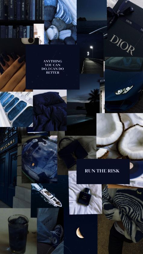 Old Blue Wallpaper, Dark Blue Wallpaper Collage, Cute Dark Blue Wallpaper Aesthetic, Navy Blue Background Aesthetic, Navy Blue Aesthetic Wallpaper Iphone, Dark Navy Blue Aesthetic, Dark Blue Moodboard, Aesthetic Dark Blue Wallpaper, Blue Themed Wallpaper