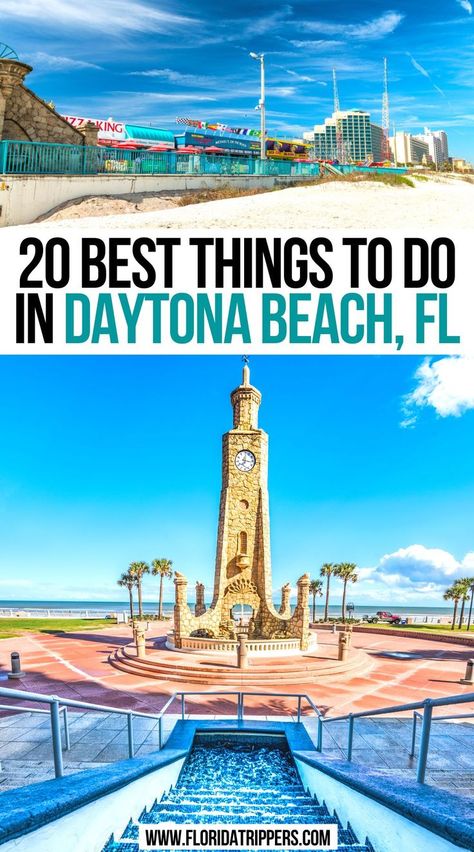 20 Best Things To Do In Daytona Beach, FL Daytona Beach Boardwalk, Ponce Inlet Lighthouse, Ormond Beach Florida, Marine Science, Daytona International Speedway, Daytona Beach Florida, Family Vacay, Ormond Beach, Jackie Robinson