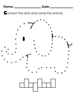 Clock Worksheets, Elephant Template, Making Sentences, Kids Worksheet, Animal Worksheets, Kids Worksheets, Animal Templates, Free Kindergarten Worksheets, Time Worksheets