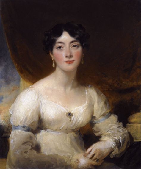 Portrait of Elizabeth, Mrs Horsley Palmer, by Thomas Lawrence, early 19th century. Early 19th Century Fashion, Thomas Lawrence, George Romney, William Hogarth, Thomas Gainsborough, Dante Gabriel Rossetti, L'art Du Portrait, John Everett Millais, Elizabeth Bennet