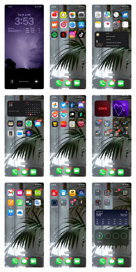 Organize Apps On Iphone, App Home Screen, Iphone Photo Editor App, Iphone Home Screen Layout, Ios Design, App Layout, Iphone Hacks, Iphone Organization, Phone Organization