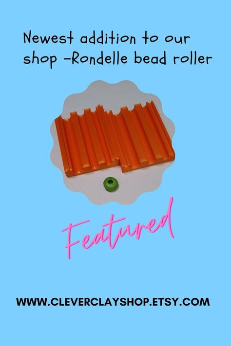 Polymer clay Rondelle bead roller with three different sizes. Perfect for spacer beads in your jewelry creations. Clay Bead, Artist Gifts, Clay Beads, Jewelry Creation, Spacer Beads, Polymer Clay, How To Look Better, Beads, Square