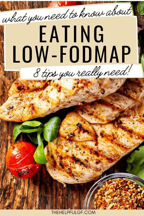 Do you have celiac disease but struggle with symptoms despite following a gluten free diet? Some evidence shows a low fodmap diet may help-- here are the tips you need for following a low fodmap meal plan for individuals with celiac disease. These tips break down the low fodmap diet for beginners. Low Formal Diet, Low Fodmap Chart, Low Fodmap Pantry Staples, Low Fodmap Fast Food Options, Lowfod Map Meal Plan, Low Fodmap Diet For Beginners, Low Fodmap Meal Prep, Fodmap Diet For Beginners, Fodmap List