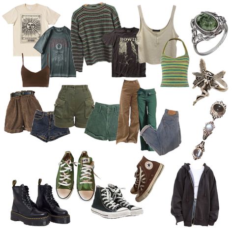 Earth Grunge Outfits, Earth Core Outfits, Grunge Capsule Wardrobe, Earth Outfits, My Dream Closet, Venus Fashion, Downtown Outfits, Earthy Outfits, Funky Outfits