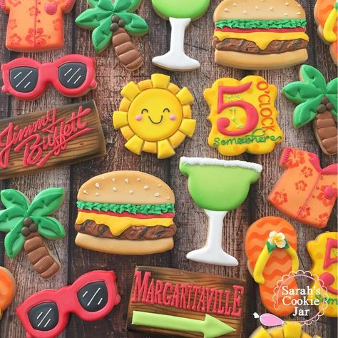 Margaritaville Cruise, Hawaiian Cookies, Margaritaville Party, Detroit Food, Beach Cookies, Margarita Day, National Margarita Day, Cookies Theme, Cruise Party