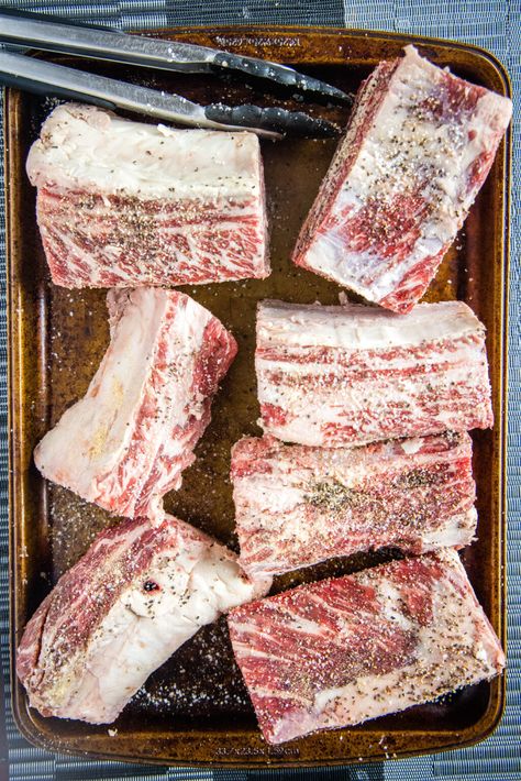 Smoked Beef Short Ribs In Pellet Smoker, Smoked Beef Belly, Smoked Braised Beef Short Ribs, Smoked Beef Short Ribs Recipe, Smoked Short Ribs Recipe, Smoked Short Ribs Beef, Beef Short Ribs Smoker Recipe, Short Ribs Smoker, Short Ribs Smoker Recipe