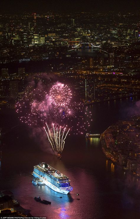 Viking Ocean Cruise, Thames River, Dramatic Entrance, Viking Cruises Rivers, Luxury Cruise Ship, Viking Cruises, Forth Of July, Ocean Cruise, Visual Board