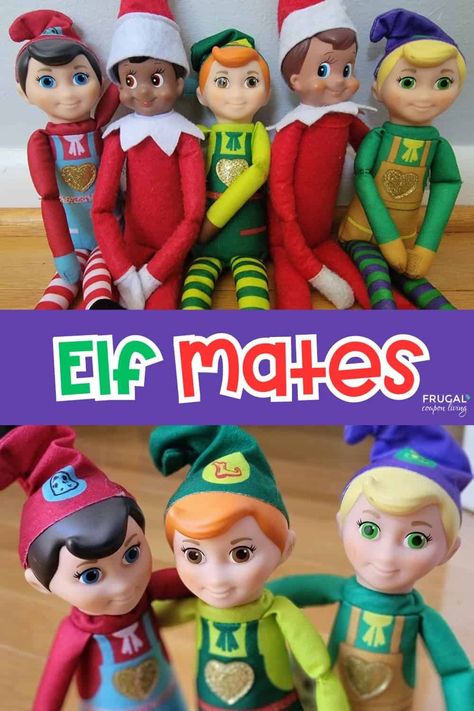 Elf Mates are adoptable elves that help Santa Claus bring back the true spirit of Christmas. The trio of Elf Mates are closely associated with everyone's favorite Elf on the Shelf, a children's book that has become a cultural phenomenon. There are three Elf Mates: the Toy Maker, the Chef, and the Cobbler, each with a unique personality and mission to spread kindness and cheer during the holiday season. Let's learn more about these Elf companions!  New Elf ideas & free Elf on a Shelf printables. Elf On Shelf Pet Ideas, Elf On A Shelf Printables, Mate Idea, Elf Printables, Kindness Elves, Elf Pets, Christmas Freebie, The Cobbler, Elf On A Shelf