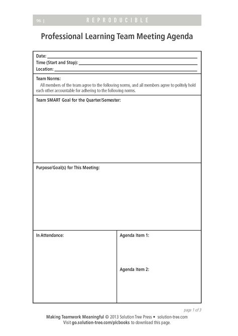 PLC Meeting Agenda Page 1 Team Meeting Agenda, School Department, Professional Learning Communities, Teacher Leader, Meeting Agenda Template, Literacy Coaching, Meeting Agenda, School Leadership, Staff Meetings