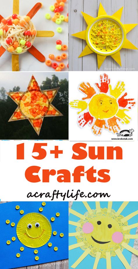 Sun Kids Crafts – Sunny Bright Craft Projects Sun Crafts For Kids, Sun Crafts, Sistem Solar, Spring Crafts For Kids, Summer Crafts For Kids, Kids' Crafts, Crafts For Kids To Make, Winter Crafts, Craft Activities For Kids