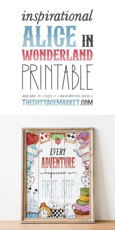 Alice In Wonderland Printables, Alice In Wonderland Sign, Alice In Wonderland Original, Alice In Wonderland Crafts, Alice In Wonderland Pictures, Wonderland Characters, Alice In Wonderland Diy, Free Poster Printables, Wonderland Events