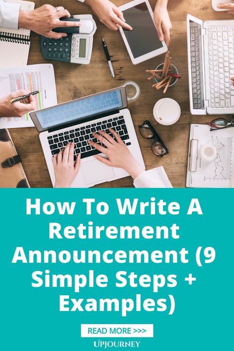 Looking for guidance on writing a retirement announcement? Check out this pin that provides 9 simple steps along with examples to help you craft the perfect retirement announcement message. Whether it's for a coworker, friend, or family member, these tips will ensure your announcement is thoughtful and well-written. Say farewell in style with these helpful suggestions! Retirement Announcement, Work Etiquette, Psychology Terms, Retirement Strategies, Friendship And Dating, Life Questions, Career Transition, How To Craft, On Writing