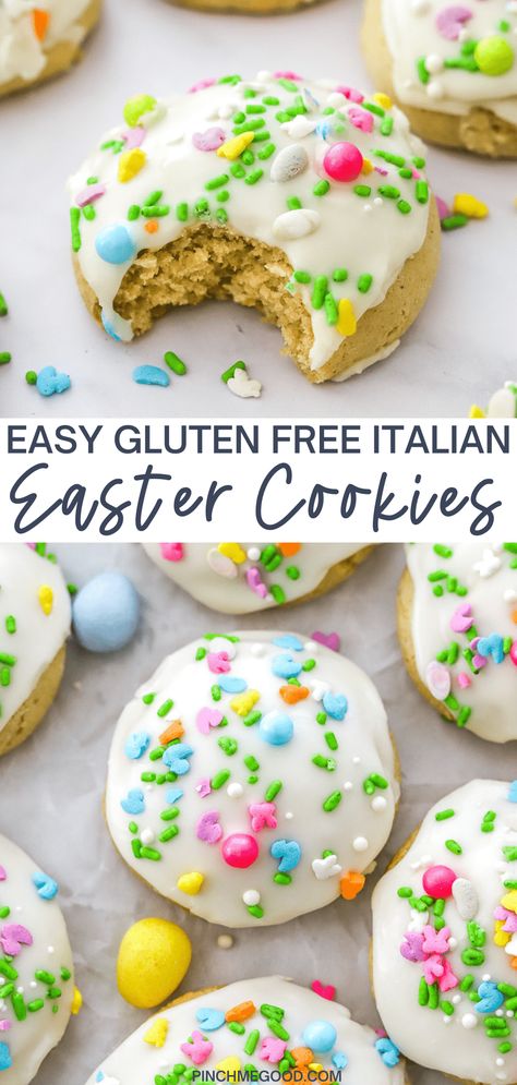 Gluten Free Italian Easter Cookies, Easter Desserts Recipes Gluten Free, Buttery Italian Easter Cookies, Easter Gluten Free Desserts, Gluten Free Easter Cookies, Easter Italian, Italian Easter Cookies, Cookies Italian, Italian Easter Bread