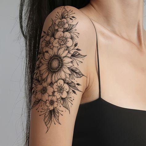 Faster shipping. Better service Feminine Tattoo Sleeves, Western Tattoos, Geometric Nature, Sun Tattoos, Pattern Tattoo, Nature Tattoos, Tattoo Sticker, Vintage Party, Fake Tattoos