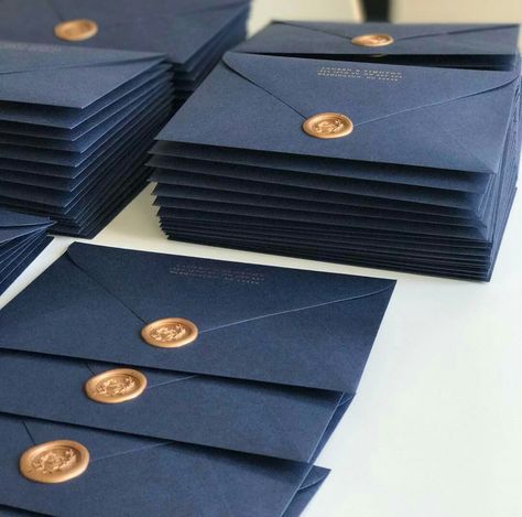 Dark Blue Wedding, Pretty Invitations, Photo Envelope, Gold Packaging, Better Things, Rest Days, Bridal Inspo, Wedding Time, Wedding Weekend