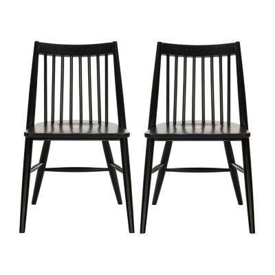 Buy Wren Dining Side Chair-Set of 2 at JCPenney.com today and Get Your Penney's Worth. Free shipping available Black Kitchen Chairs, Dining Table Redo, Retro Dining Chairs, Tufted Side Chair, Traditional Dining Rooms, Fabric Chairs, Lake House Kitchen, Small Dining Area, Bench Seats