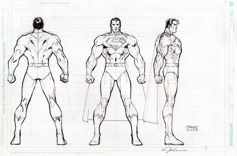 Superman model sheet Comic Art Jim Lee Superman, Jim Lee Batman, Grinch Costumes, Superman Characters, Jim Lee Art, Comic Book Art Style, Dc Comics Heroes, Human Anatomy Drawing, Comic Book Artwork