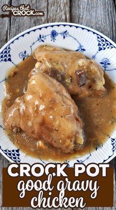 Gravy Chicken, Crockpot Chicken And Gravy, Good Gravy, Crockpot Dishes, Recipe Chicken, Family Dinner Recipes, Crock Pot Slow Cooker, Crockpot Recipes Slow Cooker, Crock Pot Cooking