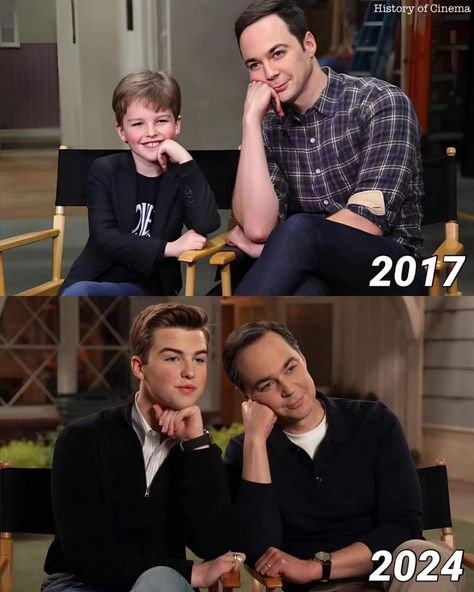 Jim Parsons And Iain Armitage, Big Bang Theory Memes, Iain Armitage, Big Bang Theory Funny, The Big Band Theory, Big Bang Theory Sheldon, The Bigbang Theory, Young Sheldon, Райан Гослинг