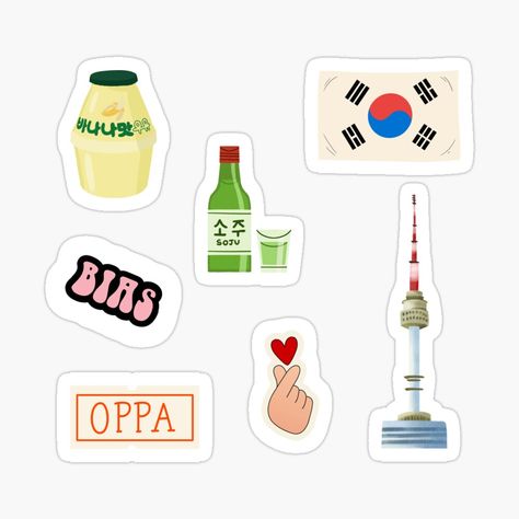 Promote | Redbubble Korea Quotes, Newborn Nursing, Exo Stickers, Abstract Coloring Pages, Korean Stickers, Image Stickers, Food Stickers, Korean Words, Birthday Stickers