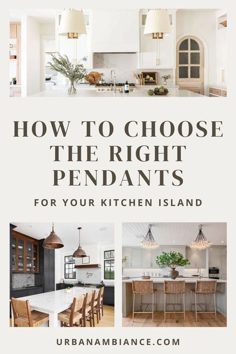 Are you remodeling your kitchen? Check out our blog on how to choose the right pendants for your kitchen island. Choosing the right light fixture for your space is an important decision. Choose the right lighting that will truly transform your home. How Many Lights Over An Island, Organic Modern Kitchen Island Lighting, No Pendants Over Island, Oversized Kitchen Pendants, Kitchen Lighting Ideas Over Island High Ceiling, Lights For Over Kitchen Island, Pendant Lights Over Kitchen Island 2024, Chandeliers Over Kitchen Island, Kitchen Pendant Lights Over Island Ideas