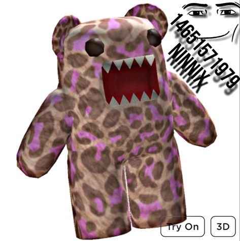 Avatar Accessories, Bear Monster, Accessories Codes, Iphone Wallpaper Cat, Roblox Skin, Roblox Code, Leopard Outfits, Old Outfits, Baddie Outfits Ideas