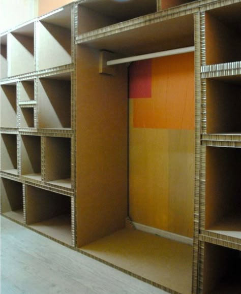 Cardboard Furniture Design, Carton Diy, Cardboard Storage, Kraf Kertas, Desain Pantry, Cardboard Crafts Diy, Diy Storage Boxes, Diy Cardboard Furniture, Craft Room Storage