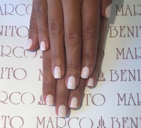 CND Shellac manicure - Romantique & Naked Naivete Shellac Manicure, Cnd Shellac, Manicure, Nails, White