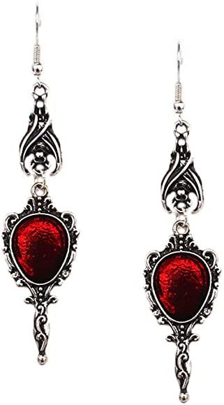 QIGE Vintage Vampire Bat Magic Mirror Drop Earrings Gothic Punk Dangling Jewelry Gift : Amazon.co.uk: Jewellery Vintage Vampire, Punk Halloween, Vampire Earrings, Goth Accessories, Earrings Gothic, Vampire Bat, Magic Mirror, Gothic Accessories, Gothic Punk