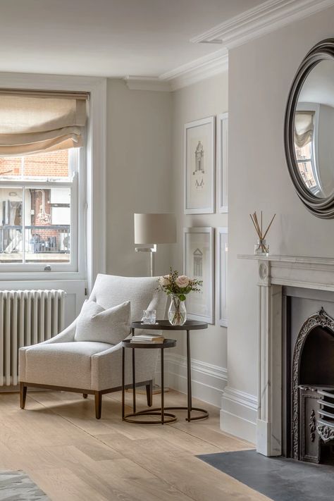 Georgian Living Room, Townhouse Interior, Georgian Interiors, Georgian Townhouse, Flat Decor, London Townhouse, London Interior, Front Rooms, Georgian Homes