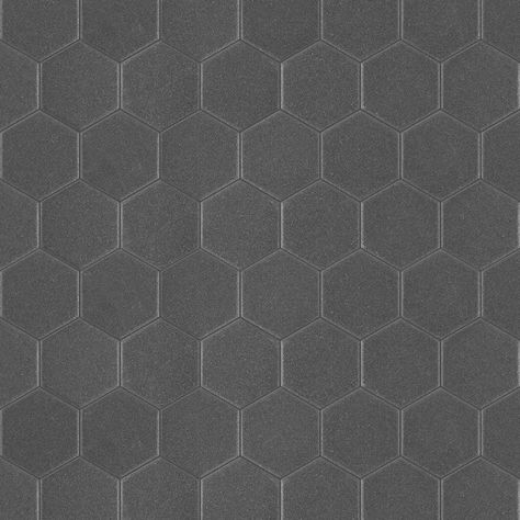 Satori Carbon Matte 12-in x 12-in Matte Porcelain Hexagon Floor and Wall Tile (0.9-sq. ft/ Piece) in the Tile department at Lowes.com Matte Hexagon Tile Bathroom, Dark Hexagon Floor Tile Bathroom, Small Hexagon Tile Bathroom Floor, Gray Hexagon Tile, Hexagon Tile Bathroom Floor, Hexagon Floor Tile, Hexagon Tile Bathroom, Porcelain Hexagon Tile, Hexagon Backsplash