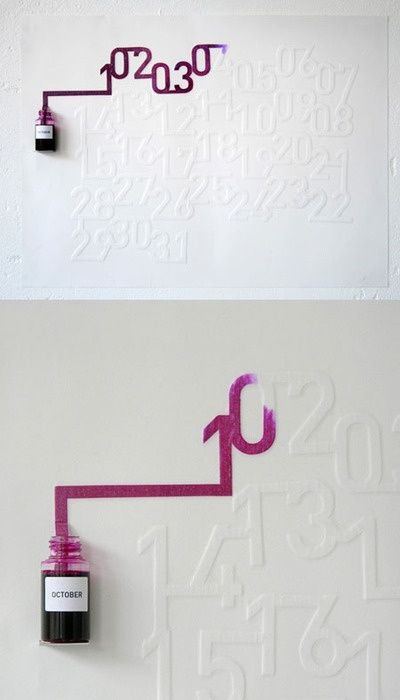 Creative Calendar Design, Oscar Diaz, Creative Calendar, 달력 디자인, Calendar Design, Cool Inventions, Design Creative, My New Room, Each Day