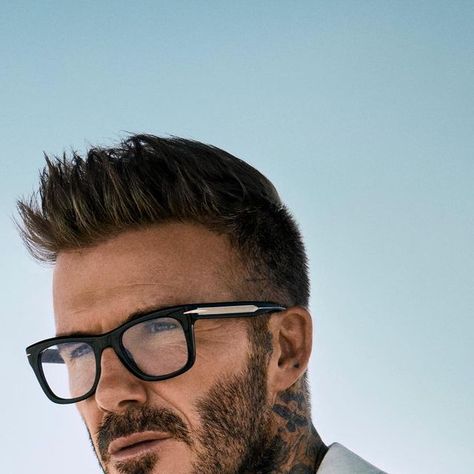 David Beckham on Instagram: "One of my favourites from the new SS23 collection… more styles on @dbeyewear 🖤" David Beckham Haircut Long, David Beckham Haircut Mullet, David Beckham Fashion 2022, David Beckham Mustache, David Beckham Eye Glasses, Mens Eye Glasses, Harry Kane, April 4, David Beckham