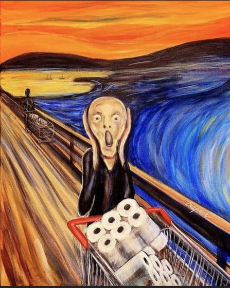 Robin Maria Pedrero sur Twitter : "https://t.co/Rej1Xdlsia" / Twitter Le Cri, The Scream, Art Parody, 웃긴 사진, Memes Humor, Pics Art, Funny Art, Art Education, Scream