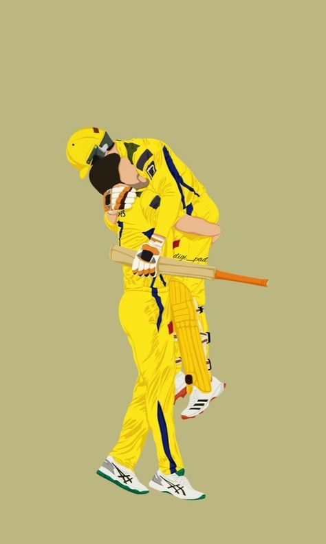 Cricket Art Paintings, Dhoni Asthetic Pics, Csk Aesthetic, Dhoni Pic, Dhoni Photos, Ms Dhoni Wallpapers, Moon Time, Ms Dhoni Photos, Dhoni Wallpapers