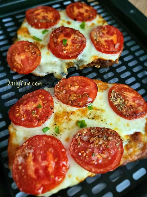 Mozzarella Bread, New Air Fryer Recipes, Air Fryer Recipes Snacks, Air Fryer Cooking Times, Air Fried Food, Air Fryer Oven Recipes, Air Fry Recipes, Tomato Mozzarella, Grilled Tomatoes