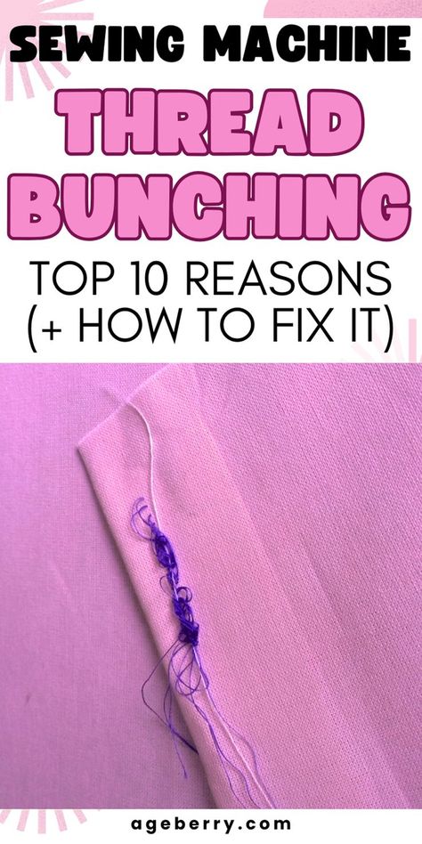 We'll tackle the frustrating issue of sewing machine thread bunching in our comprehensive sewing machine problem guide titled "Sewing Machine Thread Bunching: Top 10 Reasons (+ How to Fix It)." In this sewing guide, we dive deep into the common culprits behind thread bunching and provide you with practical solutions to overcome this challenge. Discover the top ten reasons why your sewing machine thread may be bunching up and gain valuable insights on how to troubleshoot and fix the issue. Sewing Machine Beginner, Sewing Machine Tension, Sewing Machine Stitches, Sewing Guide, Sewing Machine Repair, Sewing Machine Thread, Sewing Machine Projects, Sewing Machine Basics, Sewing Alterations