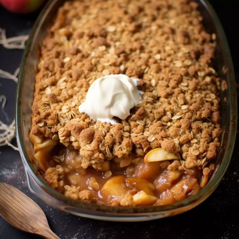 Old Fashioned Apple Crisp Betty Crocker Apple Crisp With Oats, Old Fashion Apple Crisp Recipe, Apple Crisp 9x13 Pan, Betty Crocker Apple Crisp, Old Fashioned Apple Crisp, Apple Cranberry Crisp, Crisp Recipes, Recipe Ingredients List, Oatmeal Diet Plan