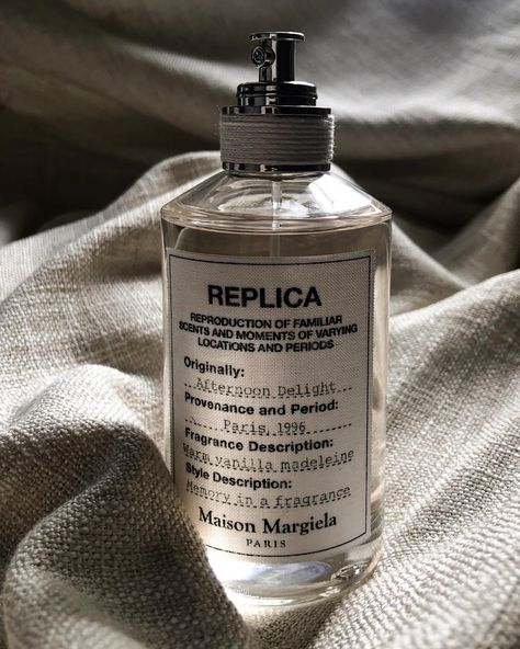 REPLICA Afternoon Delight Eau de Toilette: The newest Replica fragrance just in time for fall, available exclusively at @sephora 🤍 Has such a warm, sweet, and cozy feel with notes of vanilla, madeleine accord, and sandalwood. This will be my new every day fragrance. Shop this product with the link below #giftedbymargielafragrances #REPLICAAfternoonDelight #maisonmargielafragrances @maisonmargielafragrances https://www.sephora.com/product/maison-margiela-replica-afternoon-delight-eau-de-toil... Afternoon Delight Replica, Replica Afternoon Delight, Replica Cologne, Replica Aesthetic, Replica Fragrance, Maison Margiela Replica, Margiela Replica, Afternoon Delight, Smell Goods