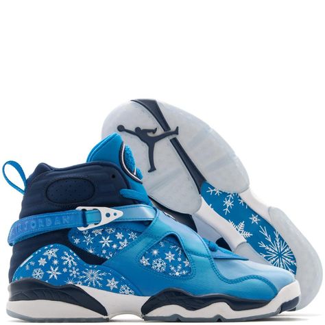 Air Jordan 8 Snowflake Blue High-top Jordan Shoes With Air Max Cushioning, White Ice Blue Jordan, Blue Breathable High-top Jordan Shoes, Blue High-top Basketball Shoes With Air Max Cushioning, Breathable Blue Synthetic Jordan Shoes, Leather Vest Outfit, Beyonce Concert Outfit, Rain Outfit, Sporty Street Style