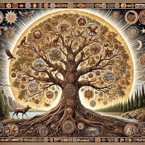 Cree Culture, Mystic Symbols, Living In Harmony, In Harmony With Nature, Native American Quotes, Harmony With Nature, Cycle Of Life, Life Symbol, The Tree Of Life