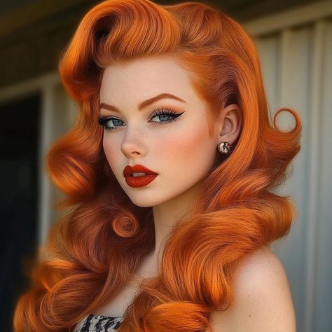 40 Pin Up Hairstyles for Vintage Enthusiasts - My Blog Pin Up Curls For Black Women, 50s Pin Up Hair, Short Vintage Hairstyles, Crimper Hairstyles, Pinup Bride, Pin Up Aesthetic, Pinup Hairstyles, Retro Ponytail, Pin Up Hairstyles