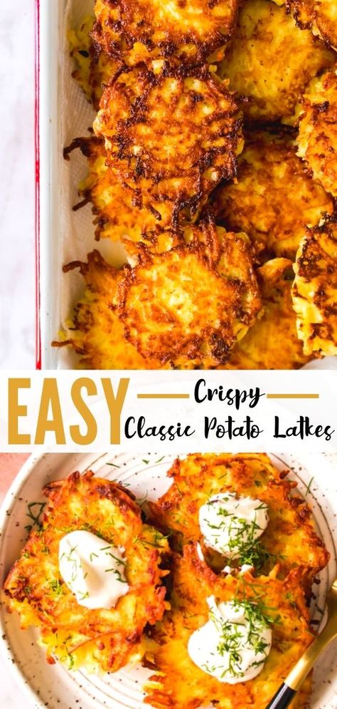 Classic Potato Latkes, Potato Paddys, Potato Scallion Pancakes, Sweet Potato Latkes Easy, Latkes Recipe With Hashbrowns, Potatoe Patty Recipe, Vegan Potato Latkes, Latkes Recipe Easy Frozen Potatoes, Latkes Recipe Easy Air Fryer