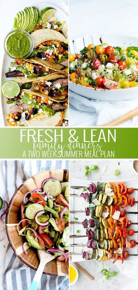 Spring Meals Healthy, Two Week Meal Plan, Spring Meals Dinners, Spring Meal Ideas, Summer Meal Plan, Meal Plan Healthy, Dinners Healthy, Healthy Meal Plan, Cheap Clean Eating