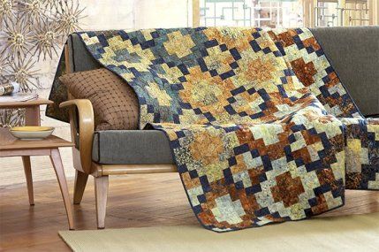 Free Batik Quilt Patterns | AllPeopleQuilt.com All People Quilt, American Patchwork And Quilting, Bright Quilts, Flying Geese Quilt, Quilt Retreat, Quilts Patterns, Batik Quilts, Easy Quilt Patterns, Strip Quilts