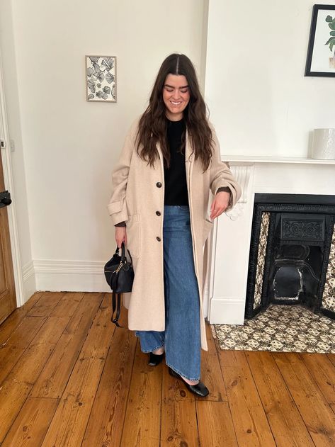 Weekly Wardrobe #13 - by Anna Newton - The Wardrobe Edit Anna Newton, Anna Edit, Oversized Wool Coat, Pointed Boots, Agolde Jeans, Wardrobe Edit, Levi’s 501, Oversized Coat, Winter Clothing