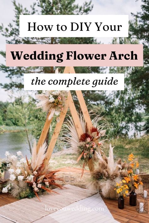 Diy Wedding Arch Flowers, Bohemian Wedding Arch, Rustic Wedding Ceremony Decor, Wedding Arch Rental, Unique Rustic Wedding, Wedding Arbor Rustic, Boho Wedding Arch, Diy Wedding Arch, Wedding Arbors